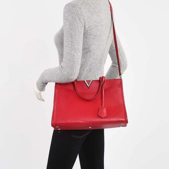 Louis Vuitton Cerise Plume Leather Very Zipped Tote Bag - Picture 7 of 12